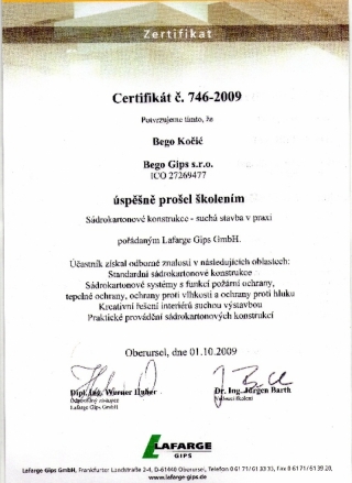 Certifikáty společnosti